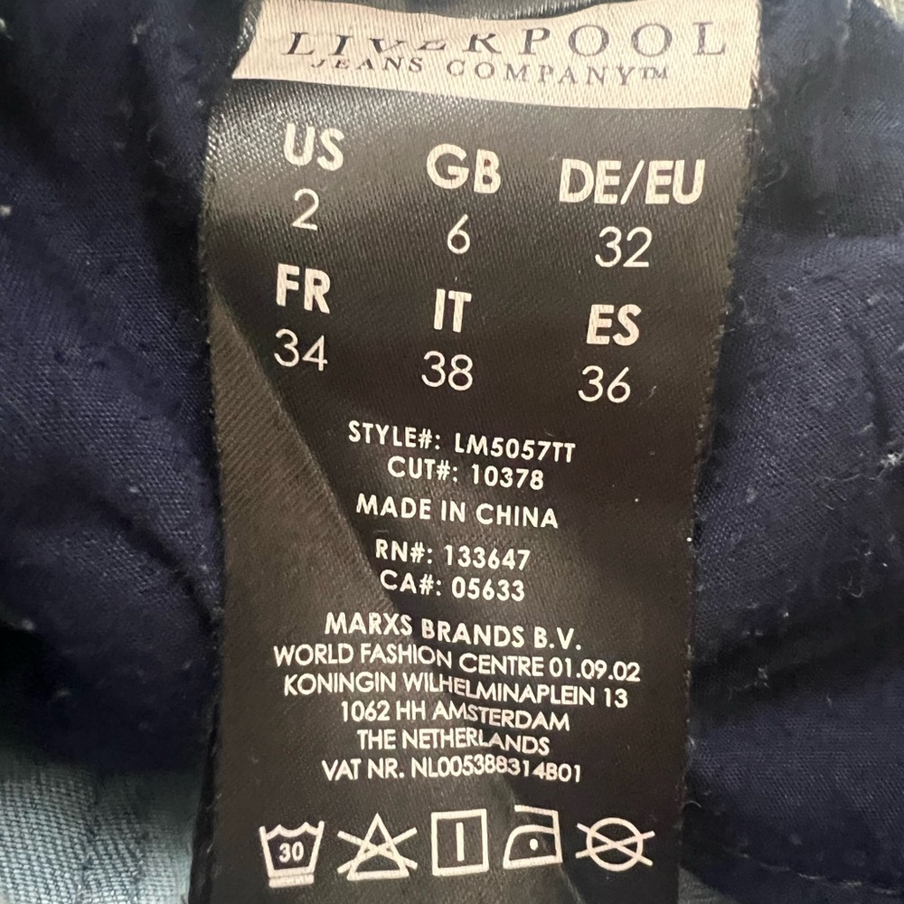 Liverpool Capri Jeans - Picture 2 of 3